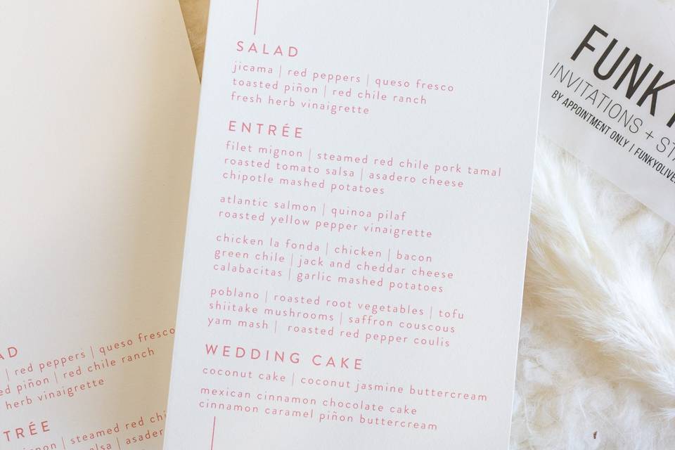 Modern Menu