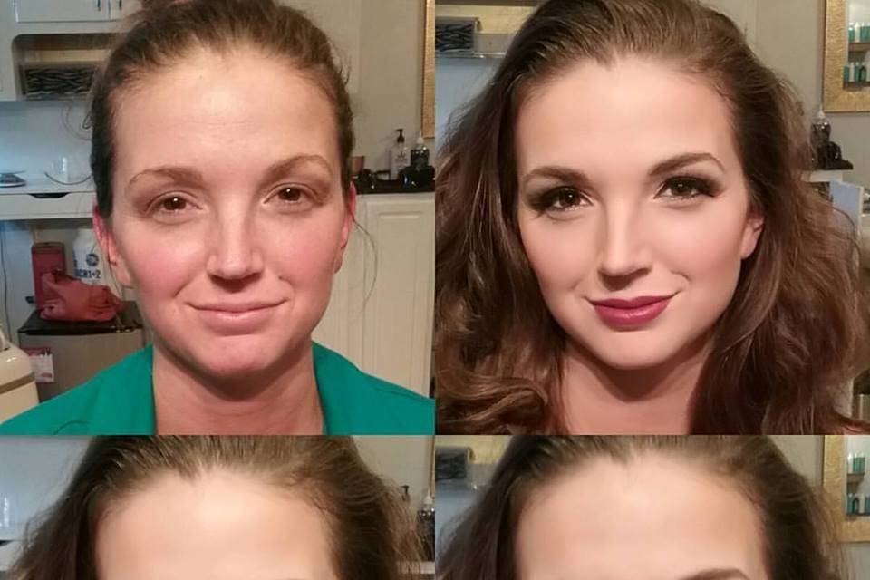 Before and after real bride