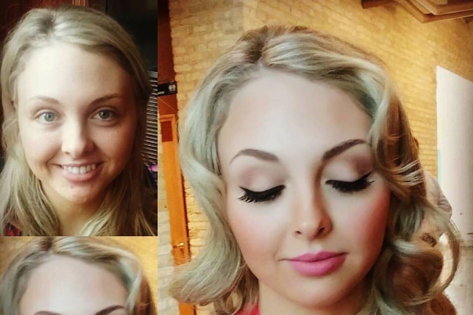Before and after real bridesmaid