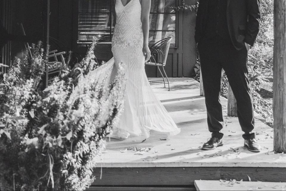 Getting ready at the cabin