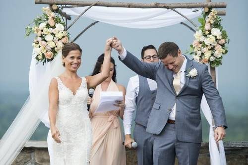 Newlyweds celebrate