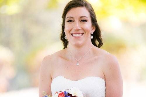 Smiling bride