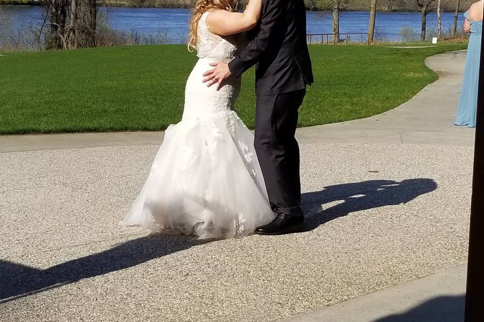 Wedding kiss