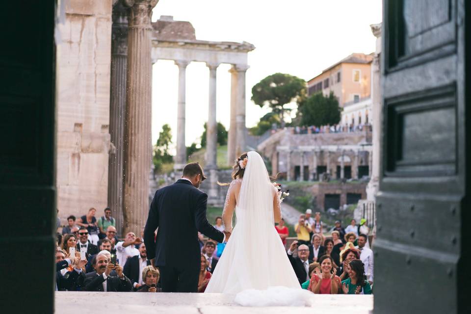 Rome's backdrop