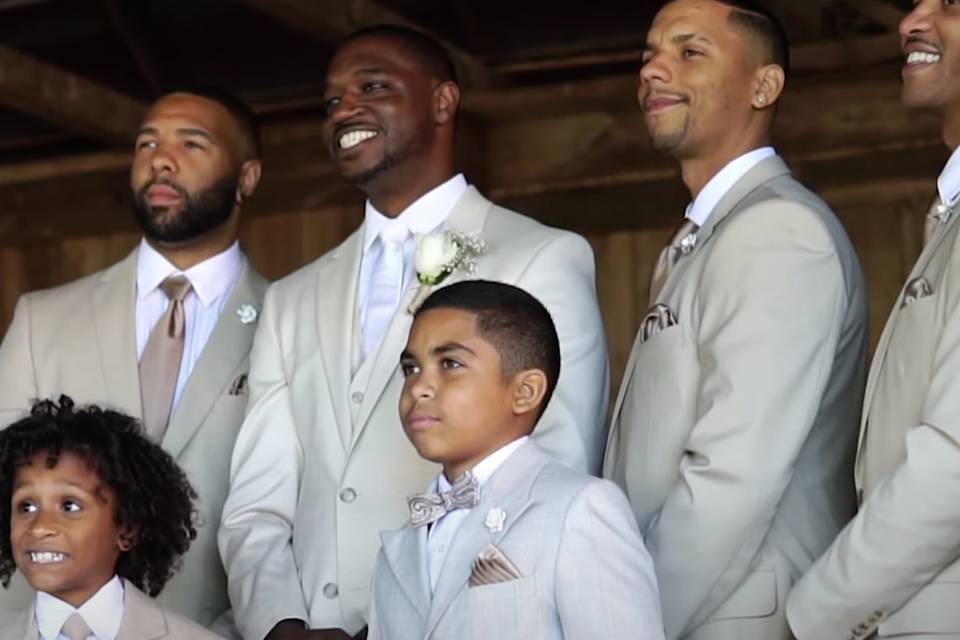 Groom and groomsmen