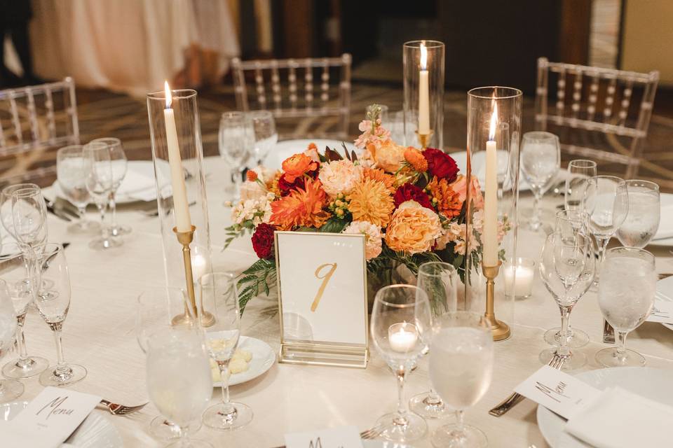 Low table centerpiece