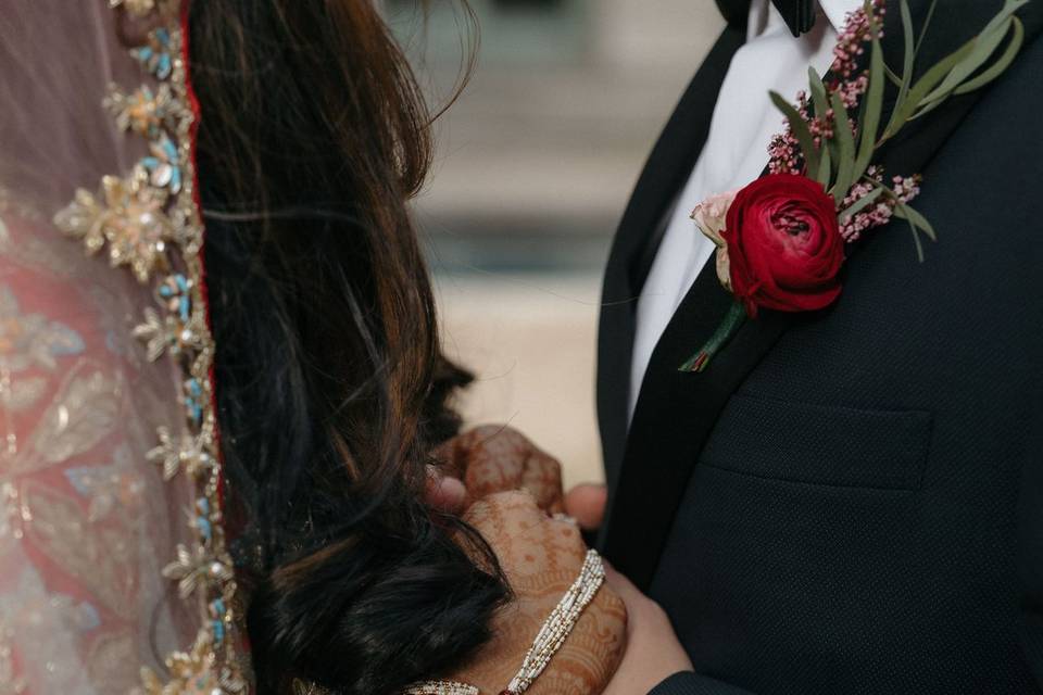 Groom's boutonniere