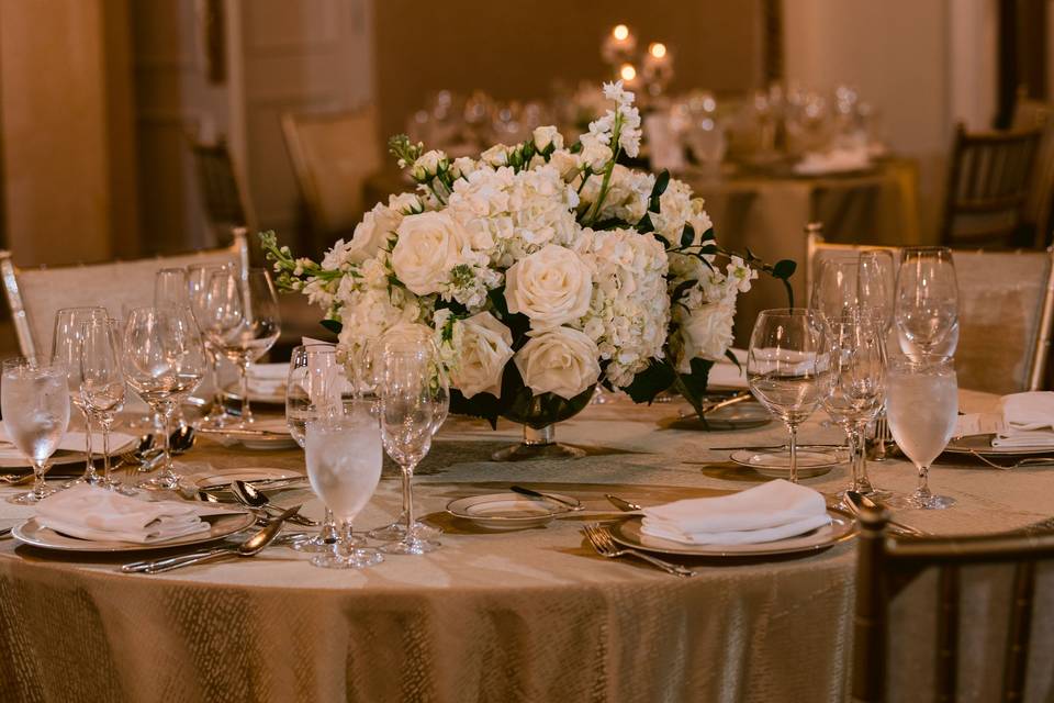 Low table centerpiece