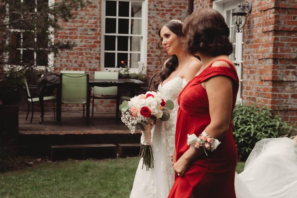 Bride and Mom