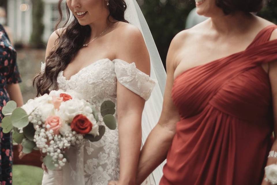 Bride and Mom
