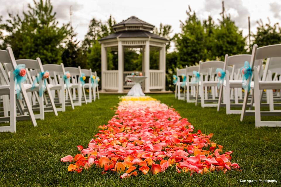 Floral aisle decoration