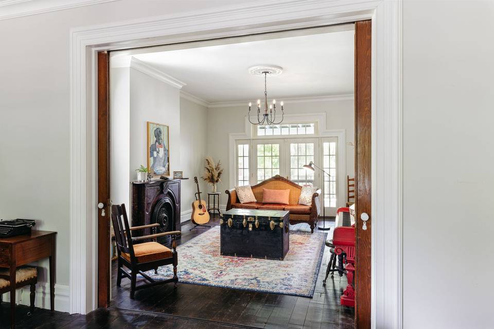 Farmhouse music room