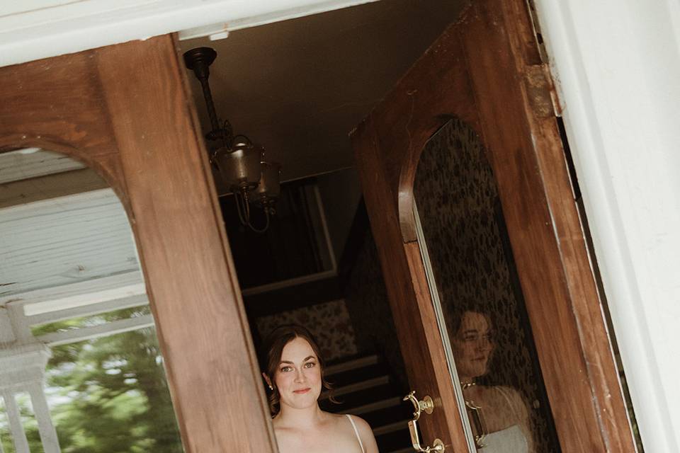 Bride at Farmhouse