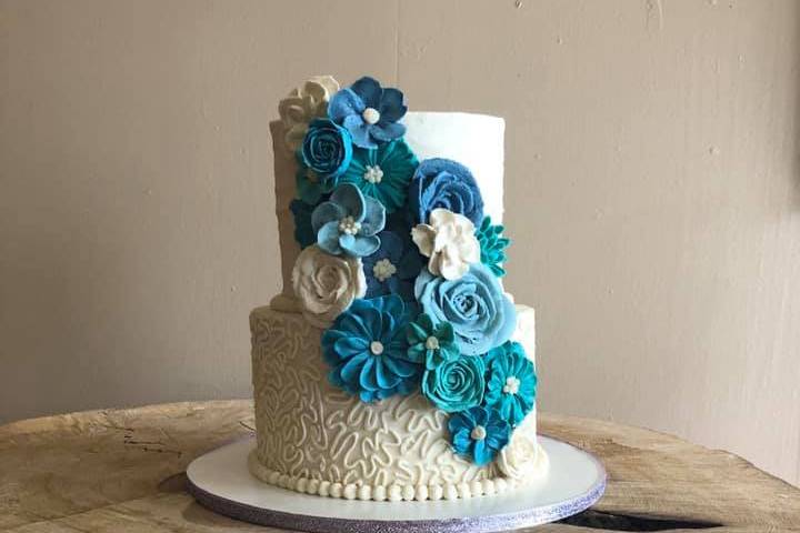 Something blue cake