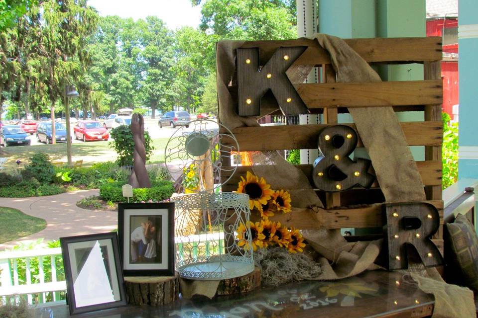 A charming display table