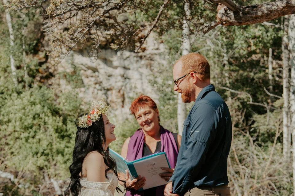 Elopement at a favorite trail