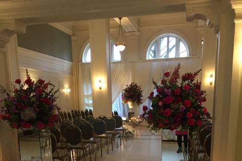 Candlelit entrance