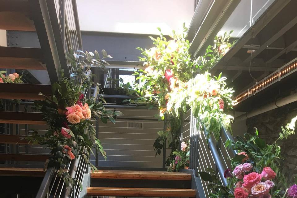 Stairs to Lower Lobby