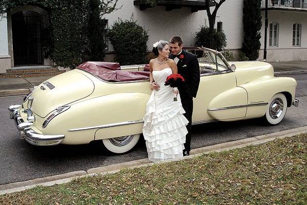 Wedding Cadillac convertible