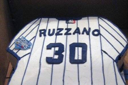 baseball jersey grooms cake idea