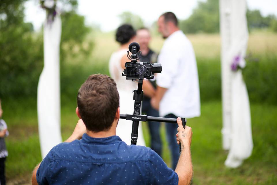 Capturing wedding footage