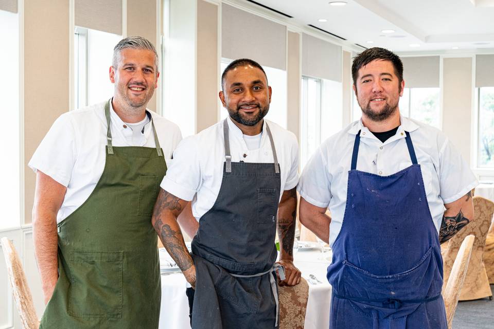 Chef Ashish Alfred (middle)