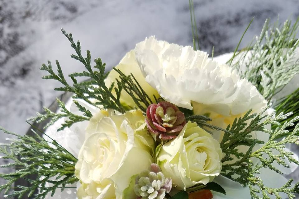 Winter corsage