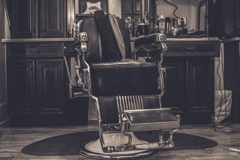 Authentic vintage barber chair
