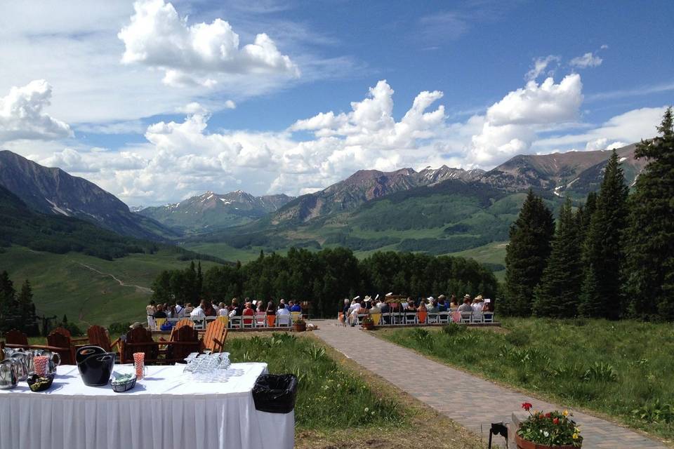 Path to the ceremony