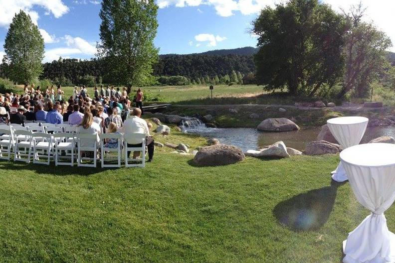 Outdoor reception space