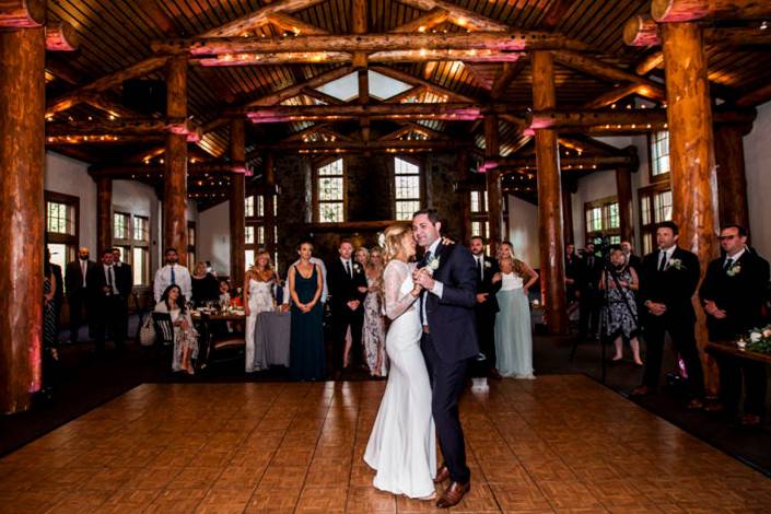 First dance as newlyweds