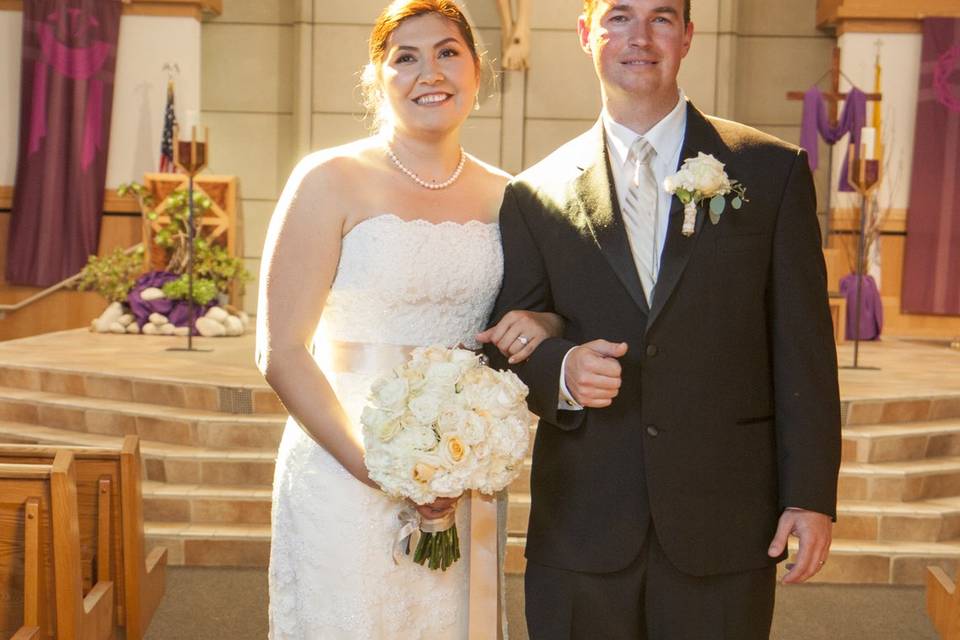 Bride and Groom Dancing