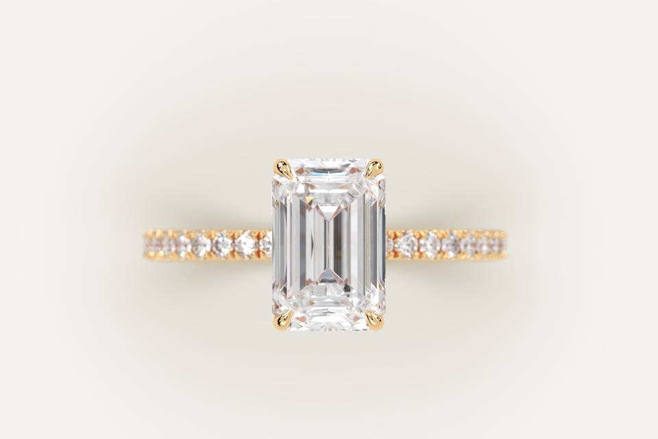 3 carat emerald diamond ring
