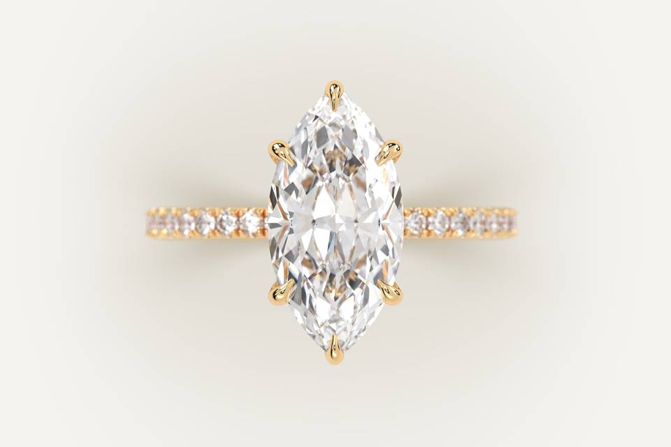 3 carat marquise diamond ring
