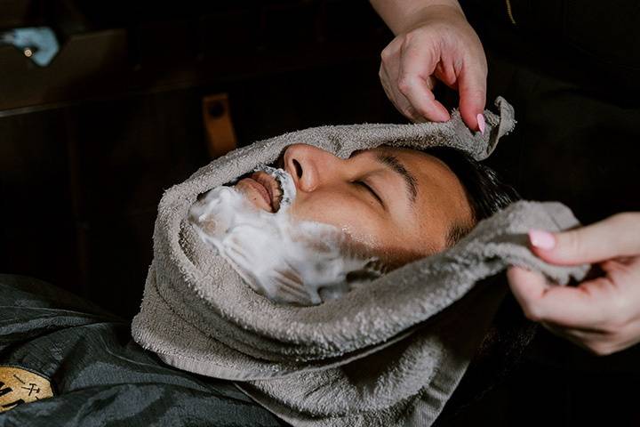 Hot towel shave