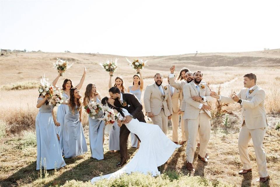Cheers to the newlyweds