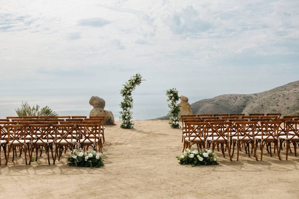 Coastal Malibu wedding