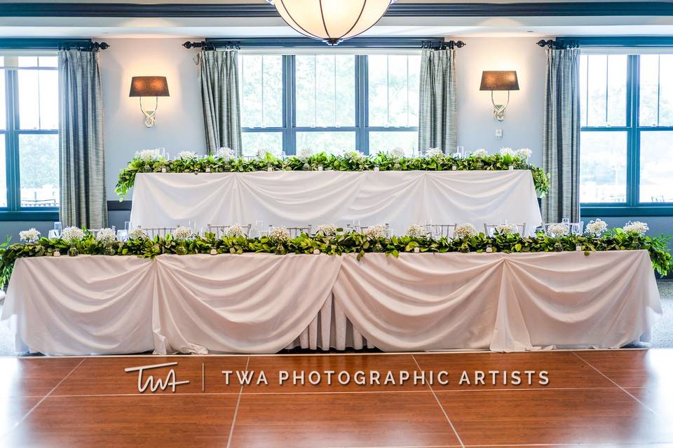 Tiered Head Table