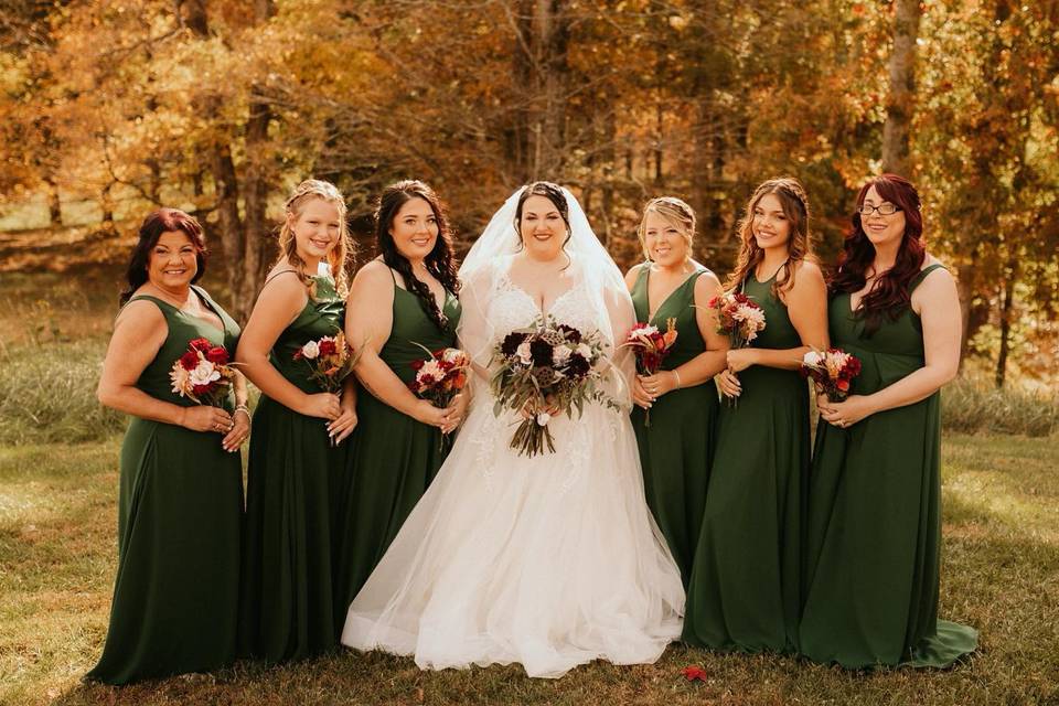 Bridal party Heartland Meadows