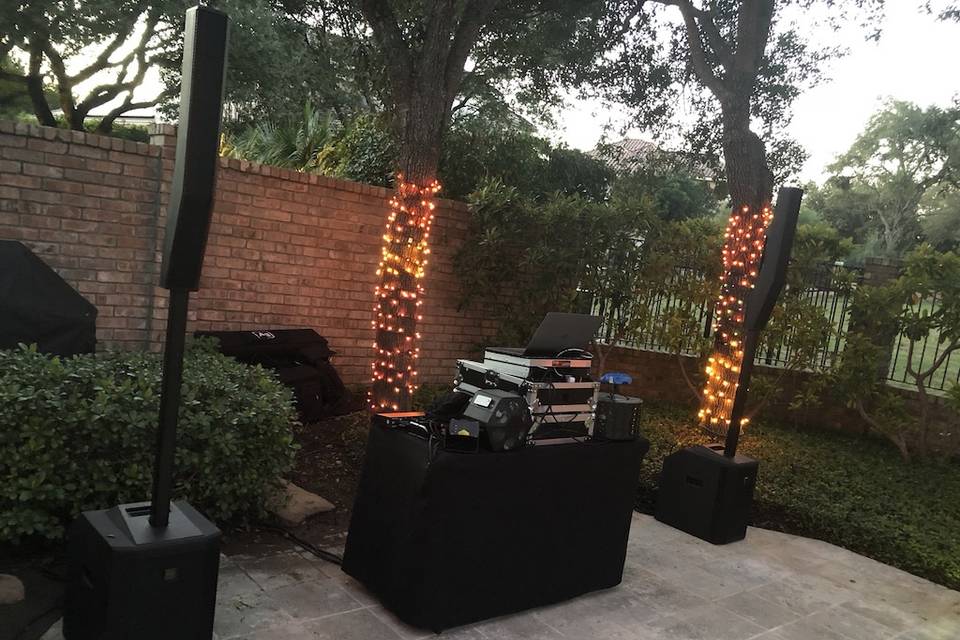 Outdoor set up
