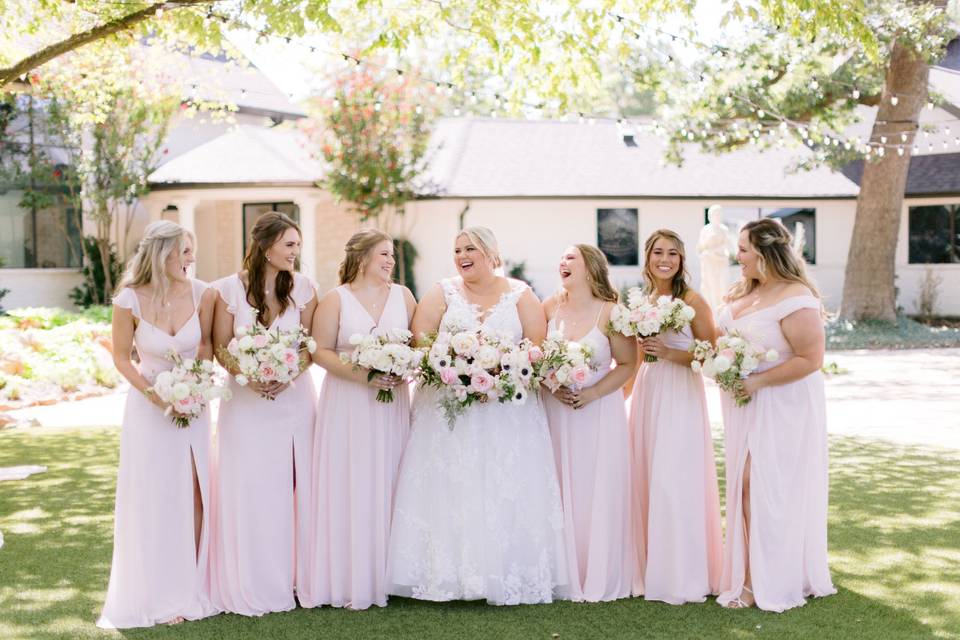 Soft blush wedding