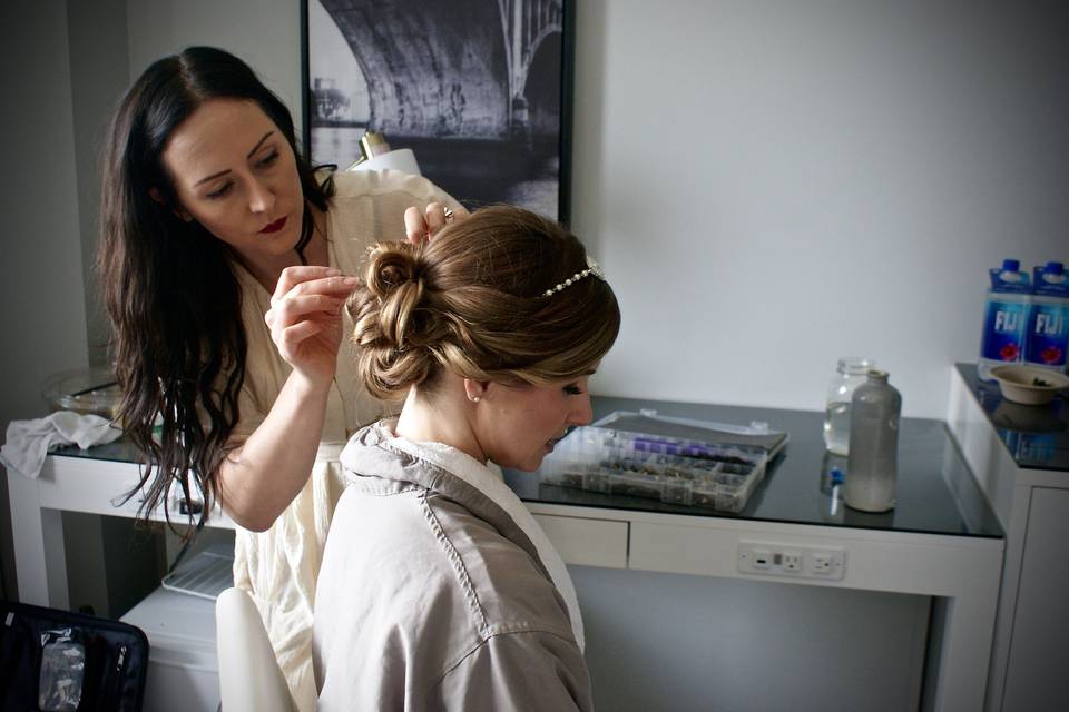 Bridal hair