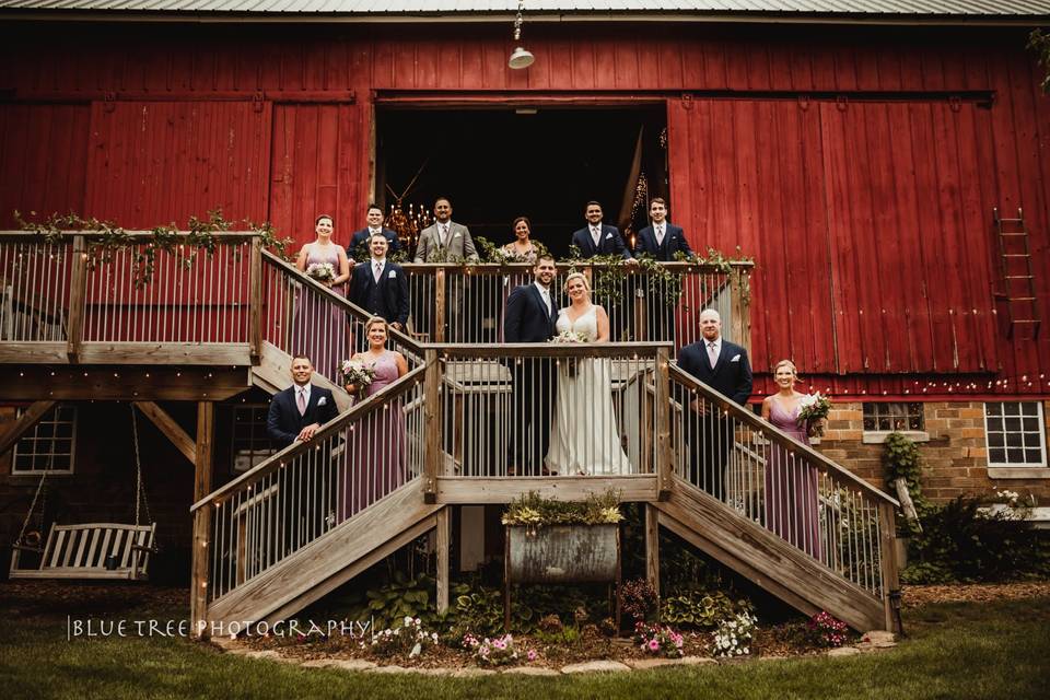 The whole gang on the deck