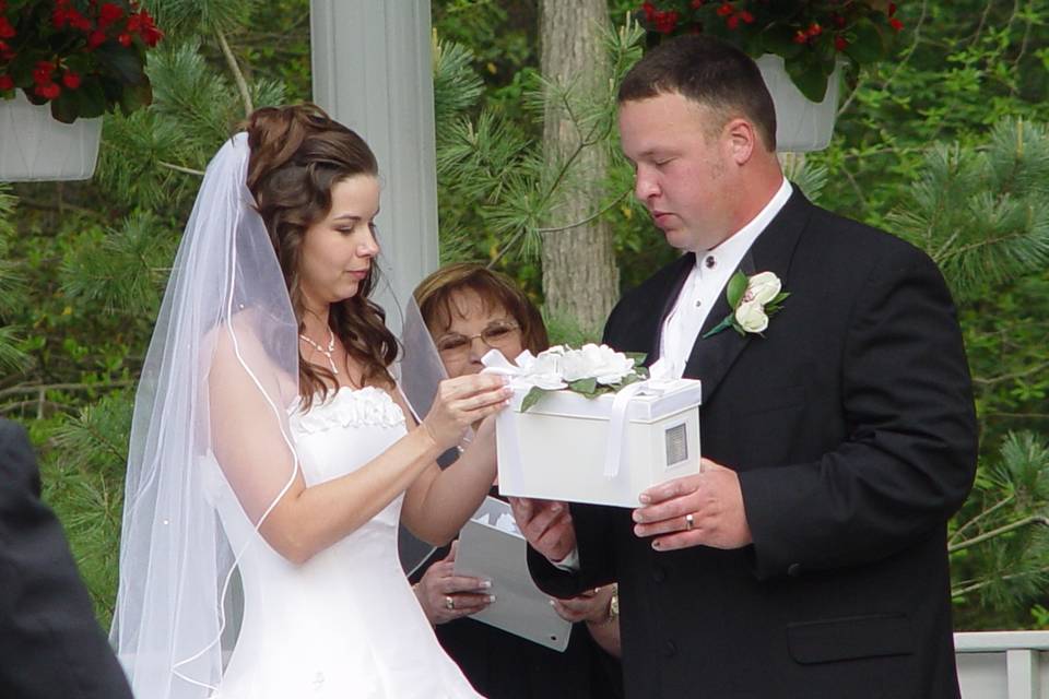 Groom and bride