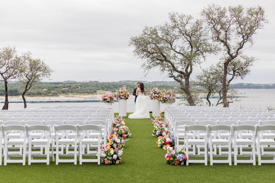 Lakefront ceremony
