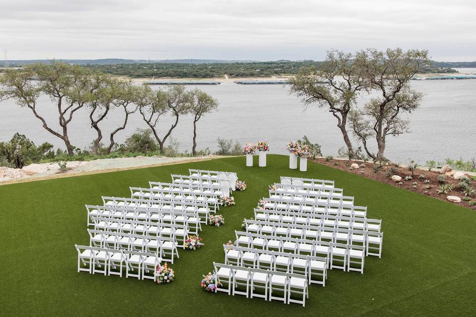 Lakefront ceremony