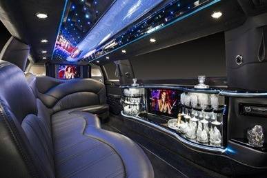Limousine with a bar