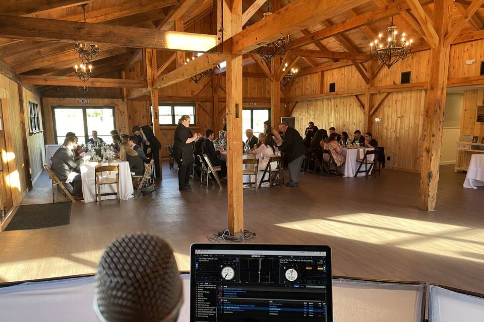 Indoor Barn style Wedding