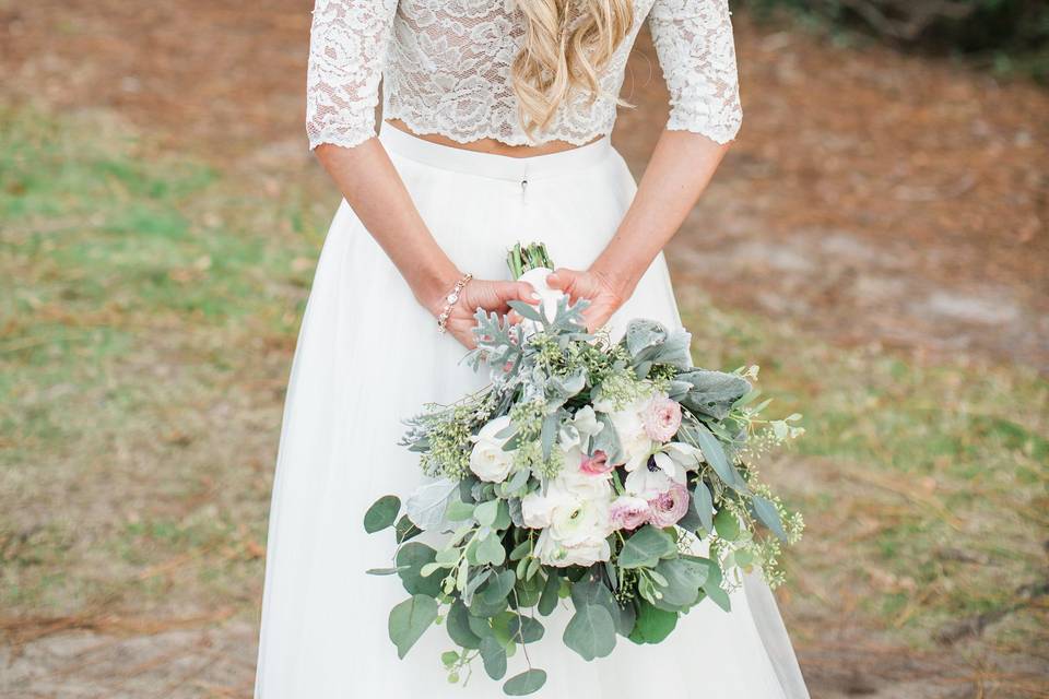 Hair crown | Photography:  Natalie Broach | Flowers:  Verdure Florals