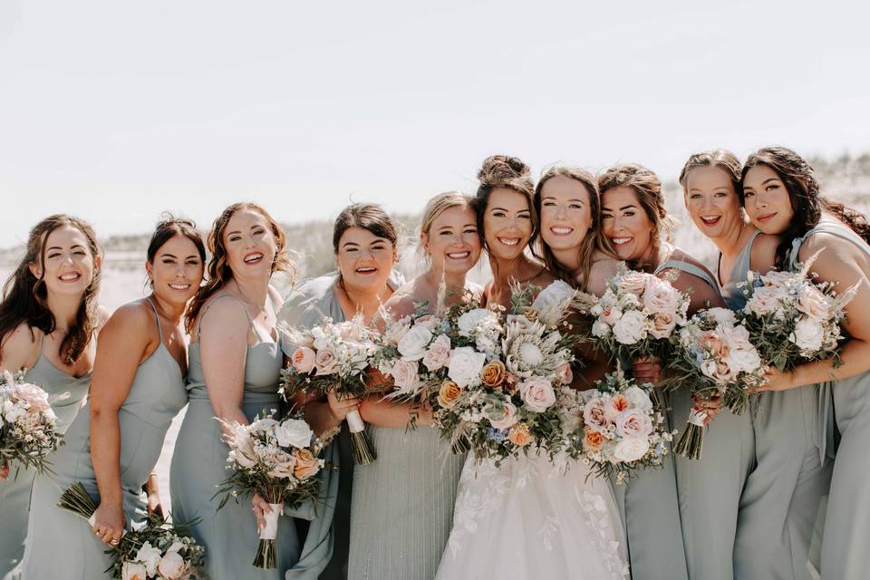 Bridal Party Beach Vibes